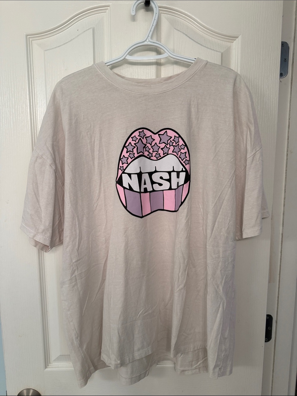 Ash Cream NASH Logo Crewneck Tee